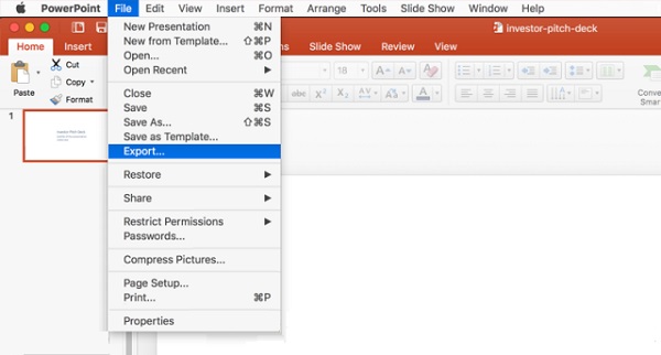 office 365 powerpoint slide show for mac